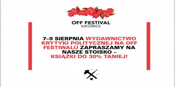 Wydawnictwo KP na OFF Festiwalu