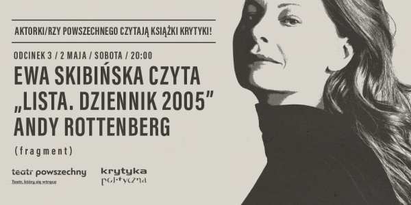 Ewa Skibińska czyta „Listę. Dziennik 2005” 