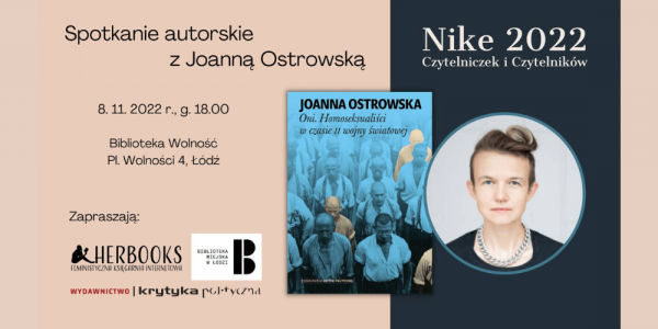 Spotkanie autorskie z Joanną Ostrowską w Łodzi