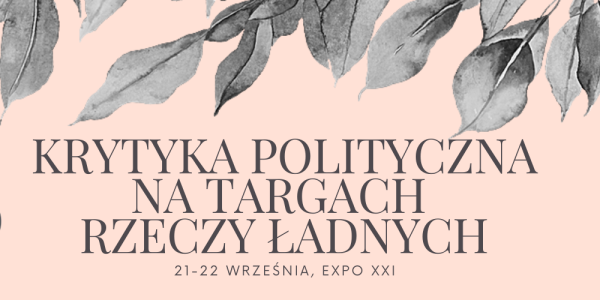 Krytyka Polityczna na Targach Rzeczy Ładnych