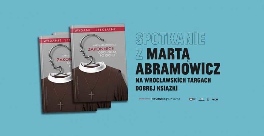 Zaproszenie (Wrocław 2.12) Marta Abramowicz na Wrocławskich Targach Dobrych Książek