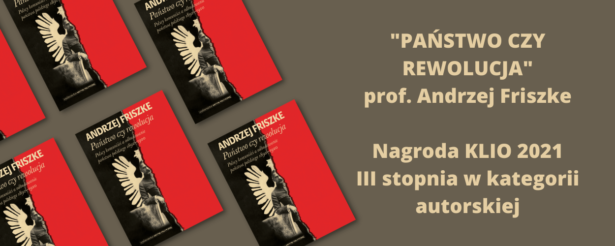 Nagroda KLIO 2021 dla prof. Andrzeja Friszke!