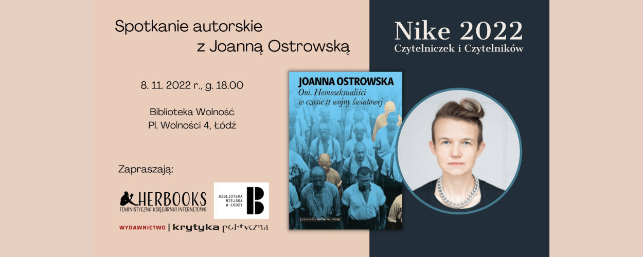 Spotkanie autorskie z Joanną Ostrowską w Łodzi
