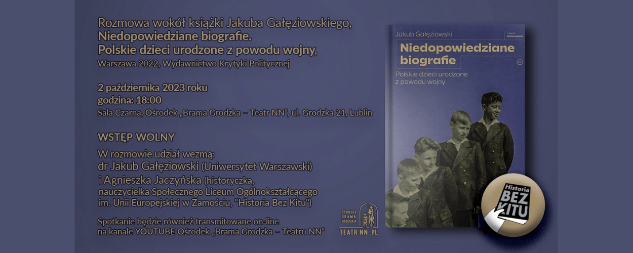 W Bramie o książce - spotkanie z Jakubem Gałęziowskim w Lublinie